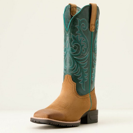 Botte Ariat Hybrid Ranch Time teal femme 