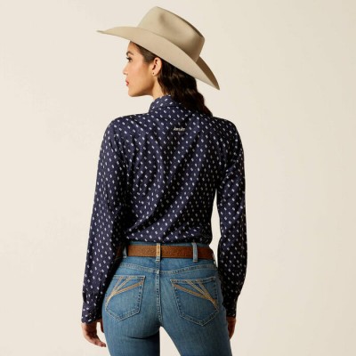 Blouse Ariat Kirby Pro navy femme 