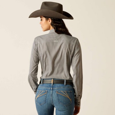 Blouse Ariat Kirby Pro noir et blanche femme 