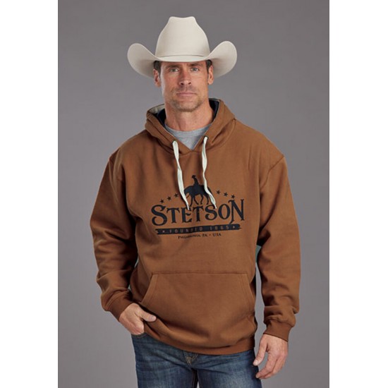 Hoodie Stetson Chestnut homme 