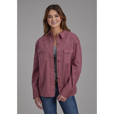 Blouse Roper vieux rose femme 