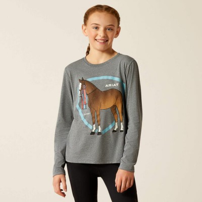 Chandail Ariat champion gris enfant