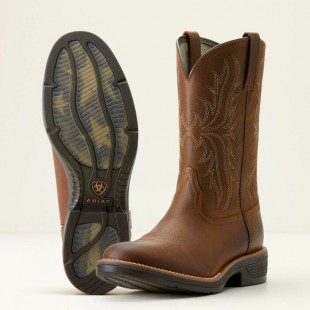 Botte Ariat Ridgeback bout rond brune homme 