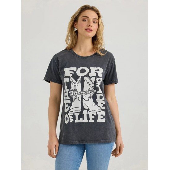 T-shirt Wrangler botte femme 