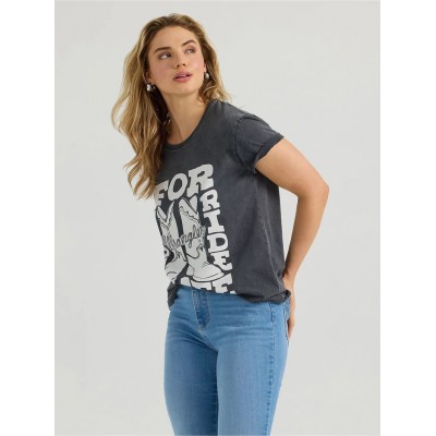T-shirt Wrangler botte femme 