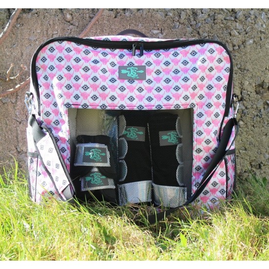 Sac à guêtre June's Shop vache rose 