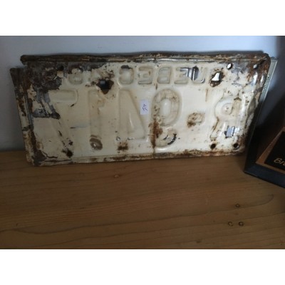 Plaque d'immatriculation du Québec 1961