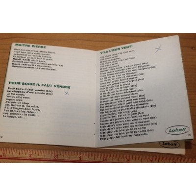 Livret de chant promotionnel