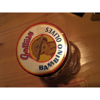 Pot d'olive tire-lire de collection 