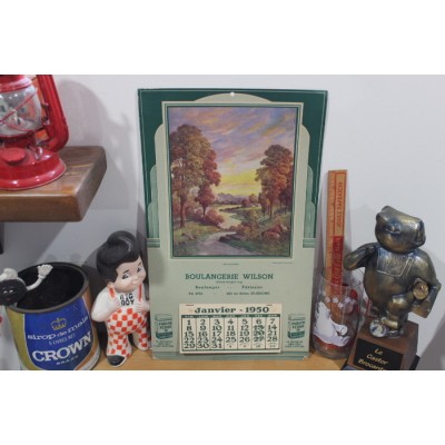 Calendrier boulangerie Wilson 1950