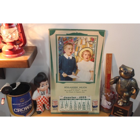 Calendrier boulangerie Wilson 1955