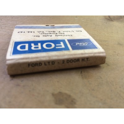 Carton d'allumette Ford 1967