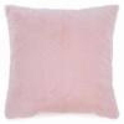 Coussin en fausse fourrure rose pale