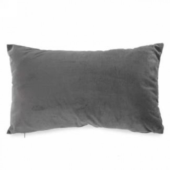  coussin velours gris foncé