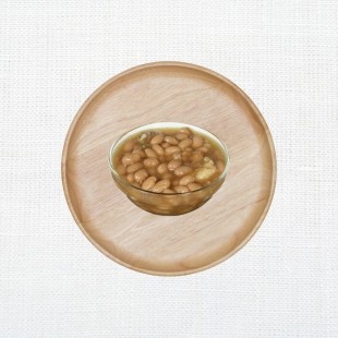 Fèves au lard cuites au four