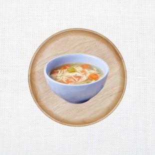 Soupe poulet et nouilles