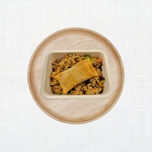 Riz frit et pâté impérial