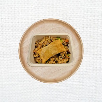 Riz frit et pâté impérial