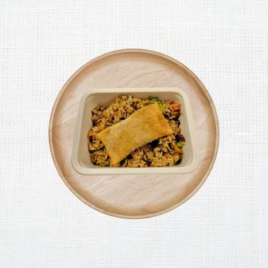 Riz frit et pâté impérial
