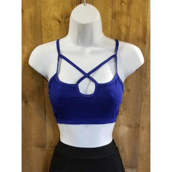 Bralette bleu cobalt