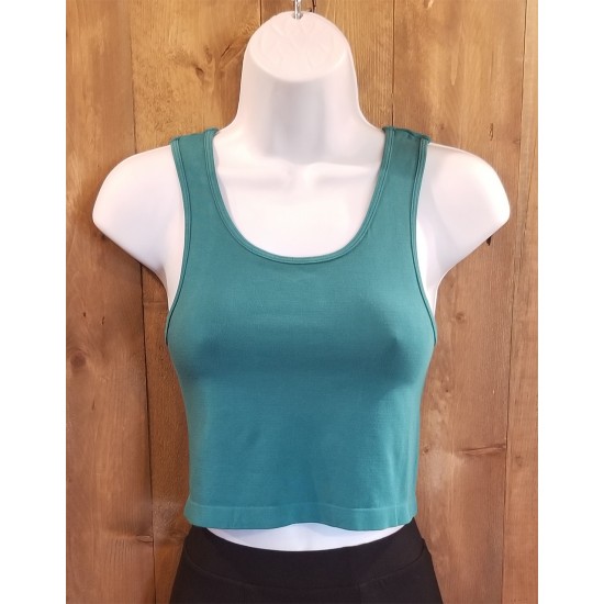 Cami crop top jade