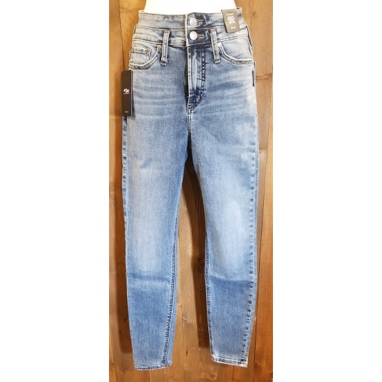 Silver jeans high note indigo taille haute