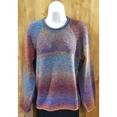 Pull tricot couleur automne