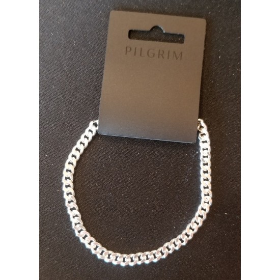 pilgrim bijou bracelet chaine fuchsia silver