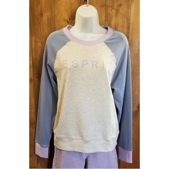 coton ouaté gris bleu lilas