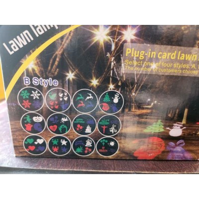 Projecteur extérieur LED à motifs interchangeables – 12 thèmes de projection inclus