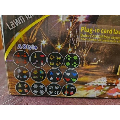 Projecteur extérieur LED à motifs interchangeables – 12 thèmes de projection inclus