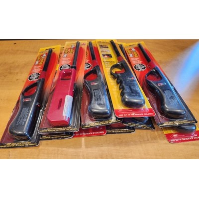 Lot de 10 briquets à gaz allume-feu pour BBQ, foyer et chandelles