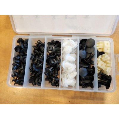 Ensemble complet de clips de carrosserie et attaches Push Pin pour automobile