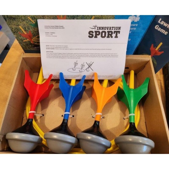 Jeu de fléchettes sur pelouse – Lawn Darts Game pour 2 à 4 joueurs