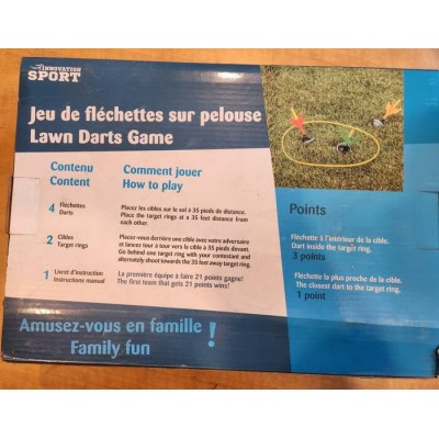 Jeu de fléchettes sur pelouse – Lawn Darts Game pour 2 à 4 joueurs