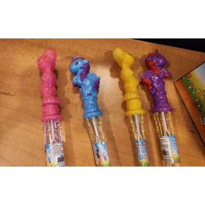 Présentoir de 23 bâtons à bulles licorne et dinosaure – Assortiment pour fêtes et événements