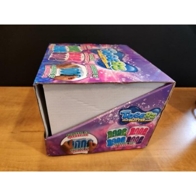 Présentoir de 12 jouets sensoriels Tubeez Glitter – Jouets anti-stress colorés