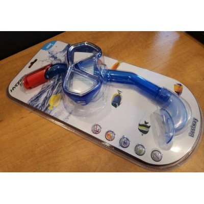 Masque de plongée enfant 3 à 5 ans avec tuba à valve anti-eau – Bestway Hydro Swim