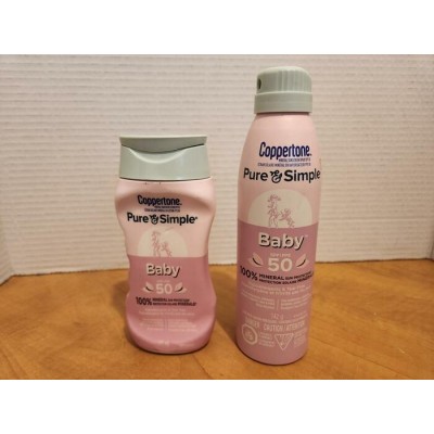 Coppertone Pure & Simple Baby FPS 50 – Crème... Coppertone Pure & Simple Baby FPS 50 – Crème...