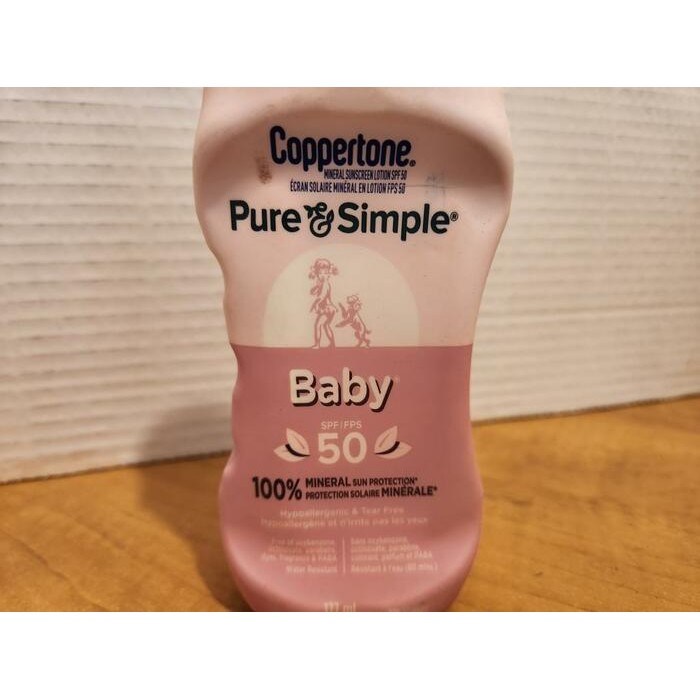 Coppertone Pure & Simple Baby FPS 50 – Crème solaire minérale pour bébé Coppertone Pure & Simple Baby FPS 50 – Crème solaire minérale pour bébé