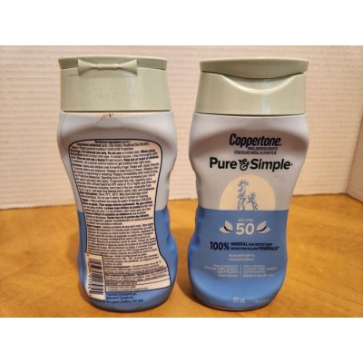 Coppertone Pure & Simple FPS 50 – Crème solaire... Coppertone Pure & Simple FPS 50 – Crème solaire...