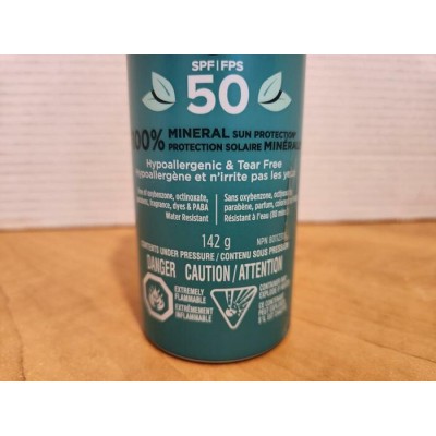 Coppertone Pure & Simple Kids FPS 50 – Crème solaire minérale pour enfants (Lotion ou Vaporisateur au choix)