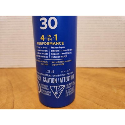 Coppertone Sport FPS 30 – Écran solaire en vaporisateur 222 ml