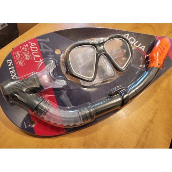 Ensemble masque et tuba de plongée Intex Aqua...