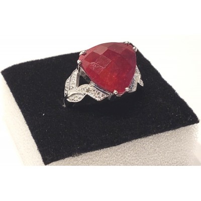 Bague pour femme avec gros Rubis