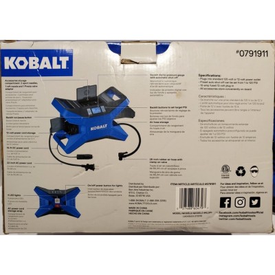 Gonfleur d'air portable multifonction 12-120V Kobalt