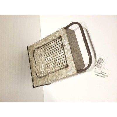 Boîte murale vintage en acier galvanisé avec porte serviette