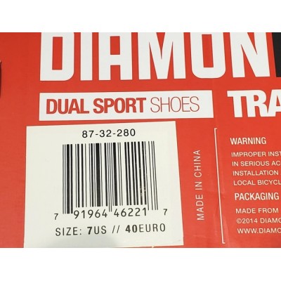 Chaussures de cyclisme Trace de Diamondback pointure 7
