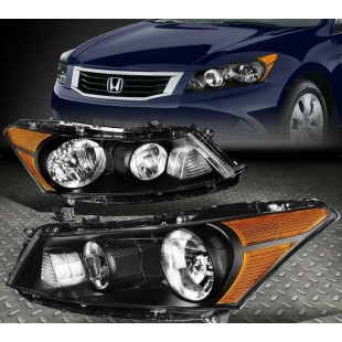 Lumières avant black housing Honda Accord 4...