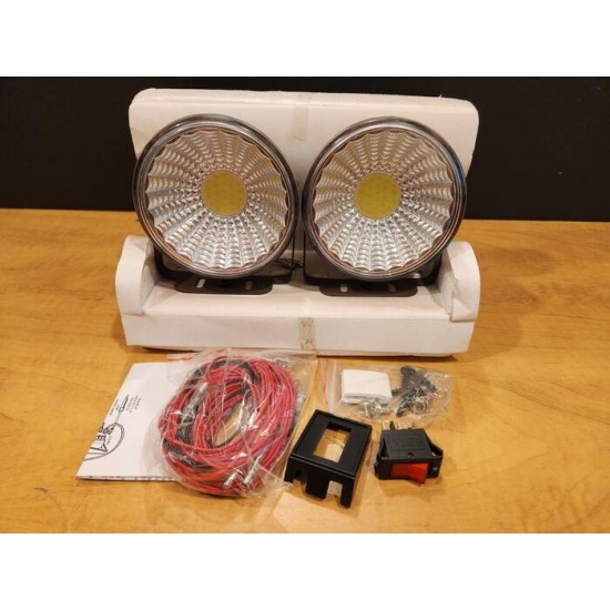 Phares Antibrouillard DEL 4 Po avec Interrupteur et Ensemble de Câblage